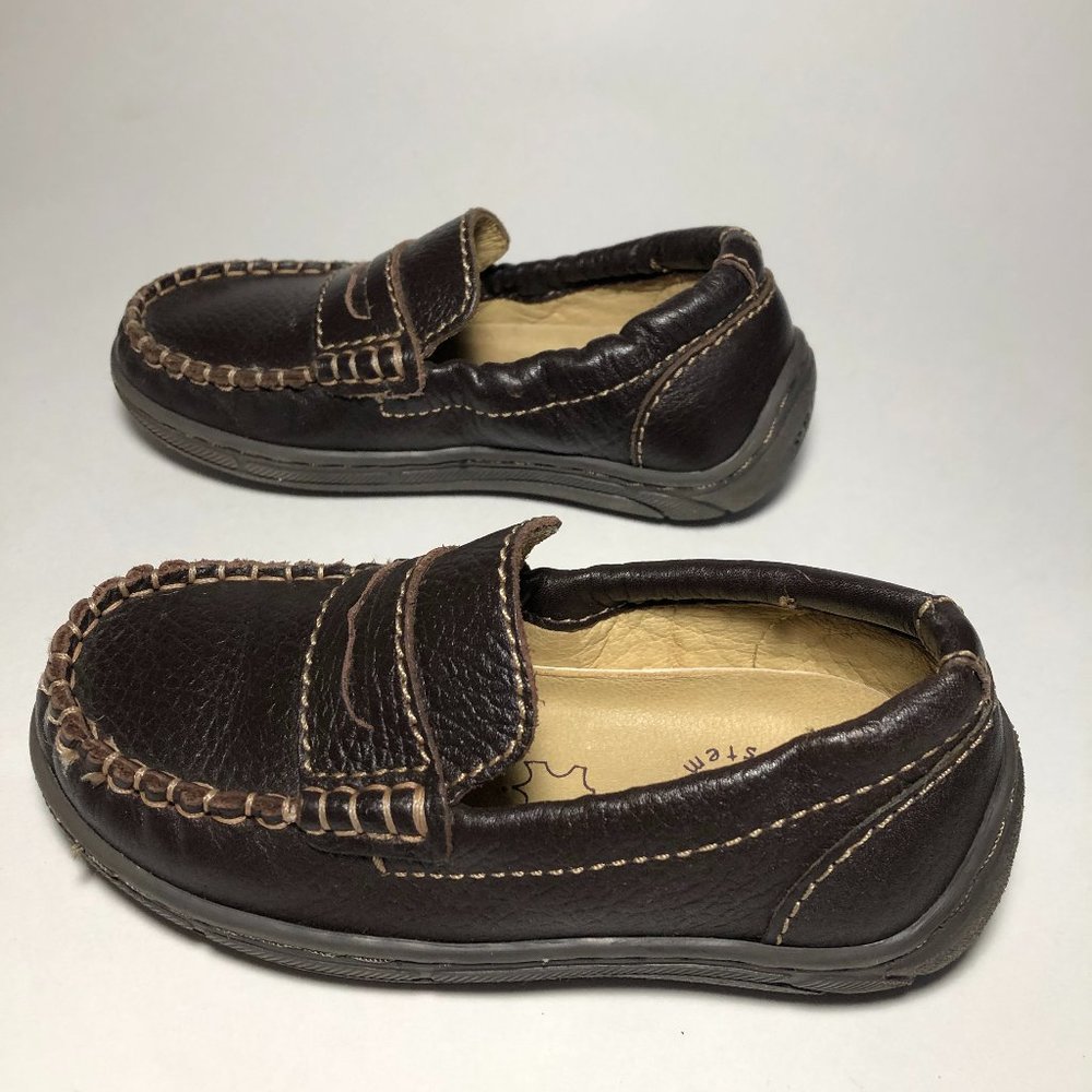 Primigi Loafer Kid Brown Pebble Leather Size 9